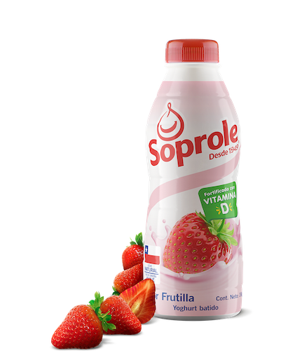 Yoghurt Batido Frutilla botella 1 Litro